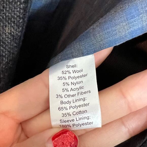 JOSEPH ABBOUD BLUE AND BROWN WOOL BLAZER BUTTON MEN COAT SIZE 2X BRAND NEW - Picture 8 of 8